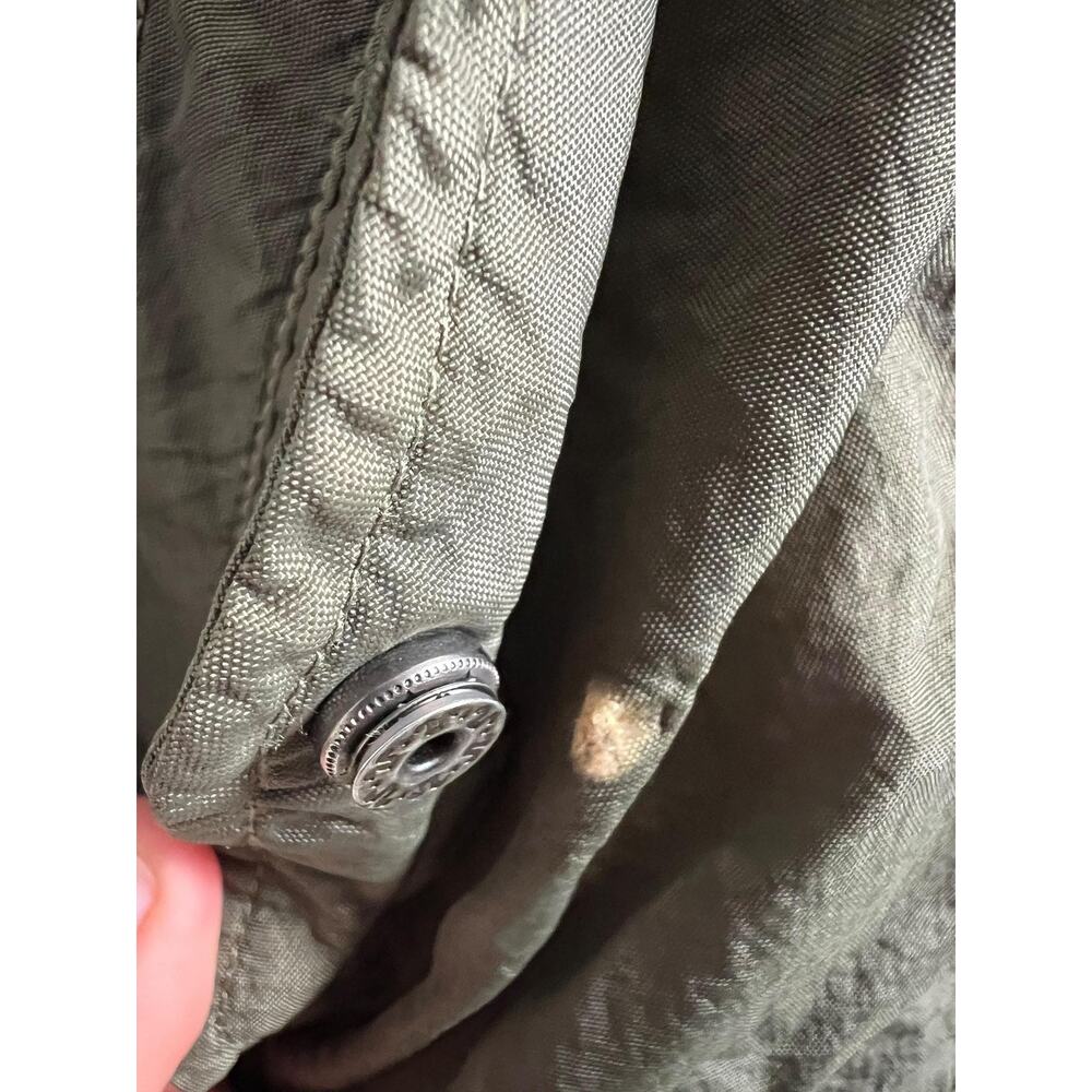 Marrakech Bomber Jacket Womens Small Olive Green Zip Pockets Utility Moto - Picture 4 of 7